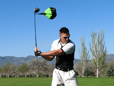 golf chute for powerful swings
